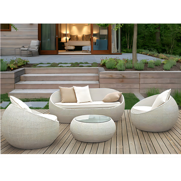 Hokku Designs Barrie 5 Person Outdoor Seating Group with Cushions Wayfair